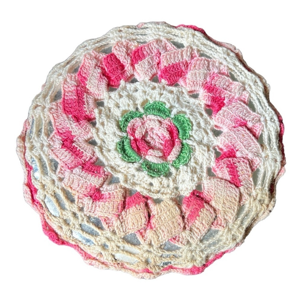Vintage Hand Crocheted Hot Pad
